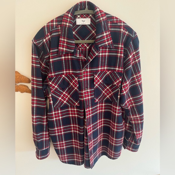TNA flannel shirt jacket like new - Picture 2 of 3